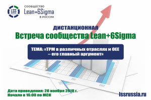 Уже совсем скоро встреча  сообщества Lean+6Sigma в России.